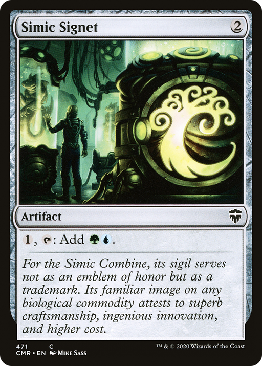 Simic Signet (CMR-471) [Commander Legends] MTG Single Wizards of the Coast