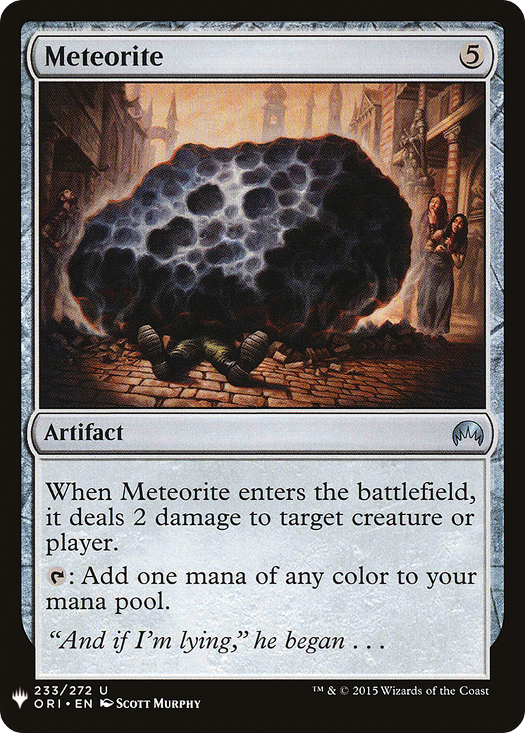 Meteorite (LIST-ORI-233) [Mystery Booster] The List MTG Single Wizards of the Coast