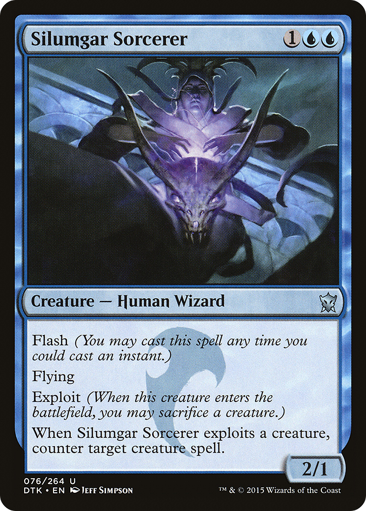 Silumgar Sorcerer (DTK-076) [Dragons of Tarkir] Foil MTG Single Wizards of the Coast