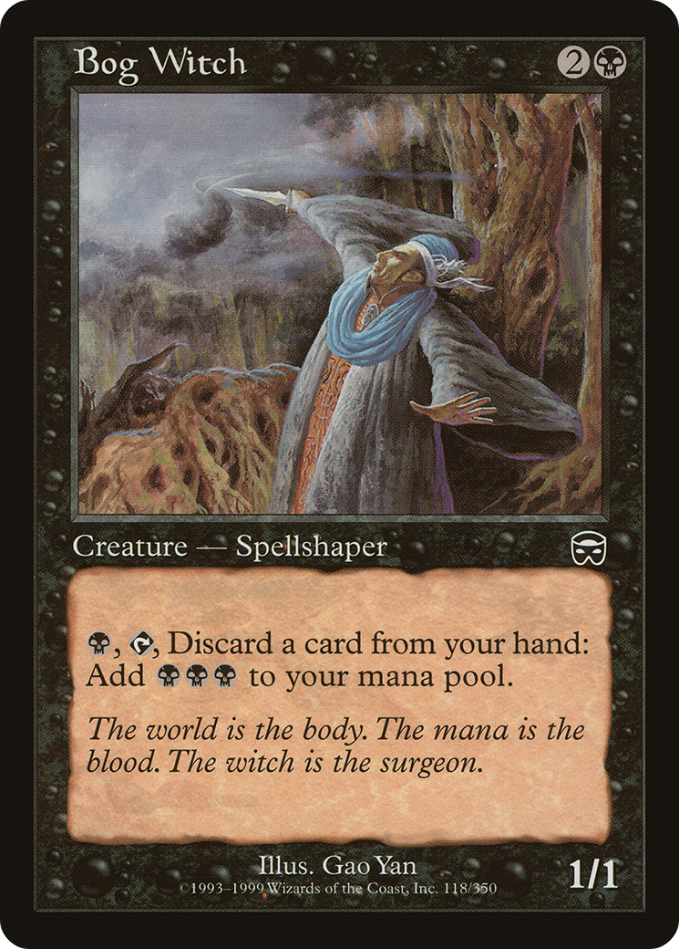 Bog Witch (MMQ-118) [Mercadian Masques] MTG Single Wizards of the Coast