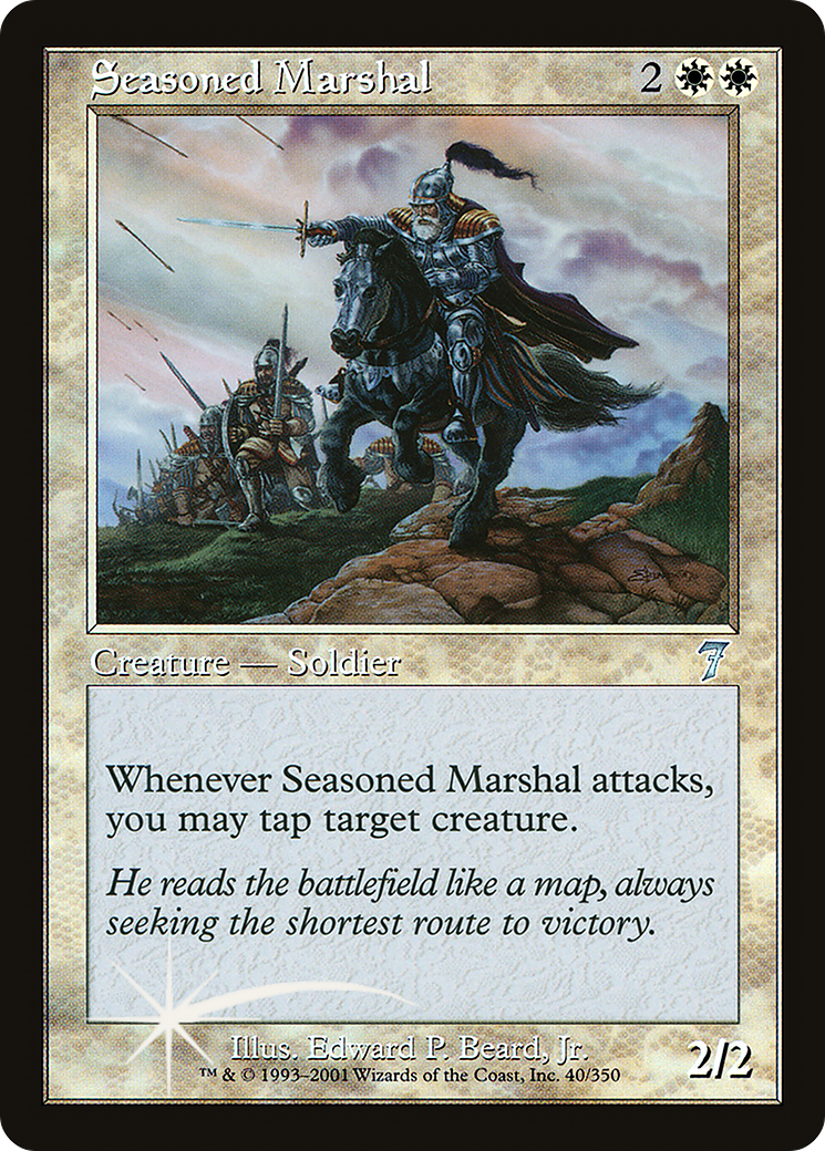 Seasoned Marshal (7ED-040) [7th Edition] MTG Single Wizards of the Coast