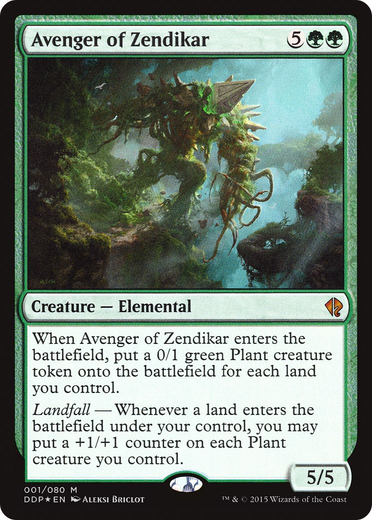 Avenger of Zendikar (DDP-001) [Misc] Duel Decks: Zendikar vs. Eldrazi Foil MTG Single Wizards of the Coast
