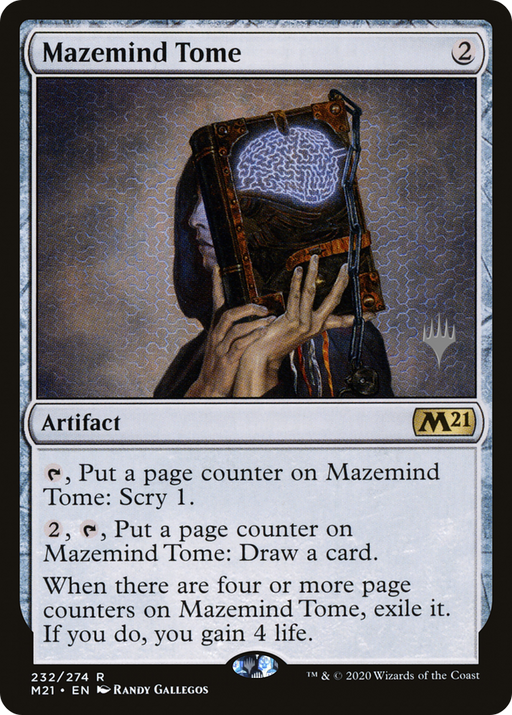 Mazemind Tome (PPM21-232P) [Core Set 2021 Promos] MTG Single Wizards of the Coast