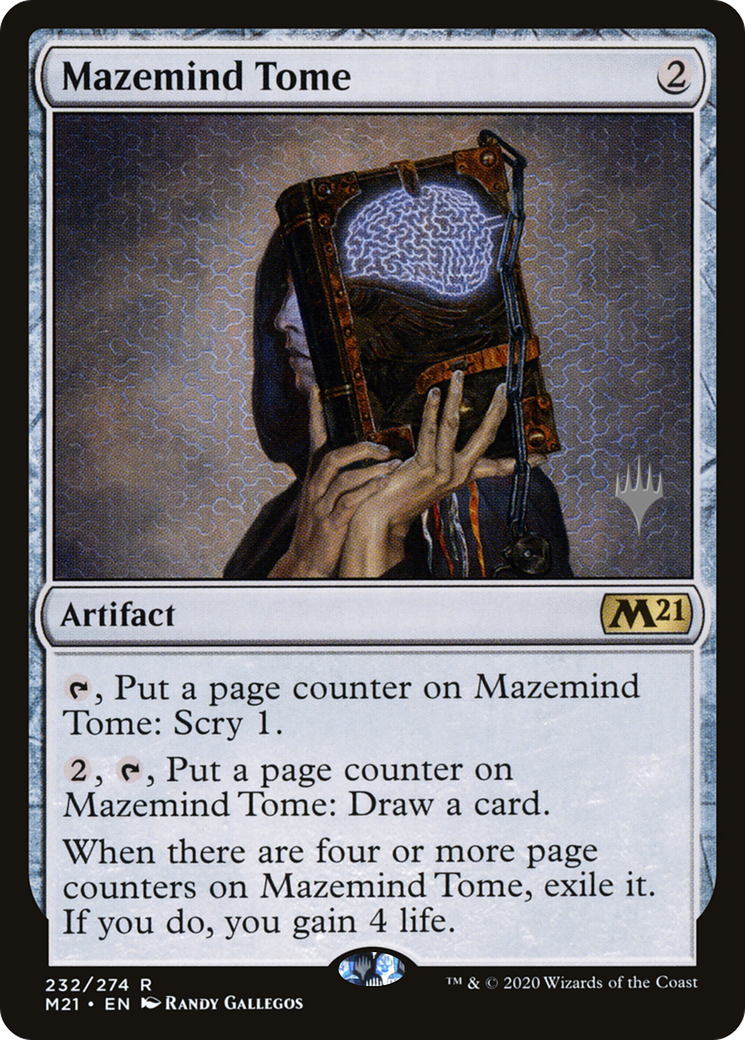 Mazemind Tome (PPM21-232P) [Core Set 2021 Promos] Foil MTG Single Wizards of the Coast