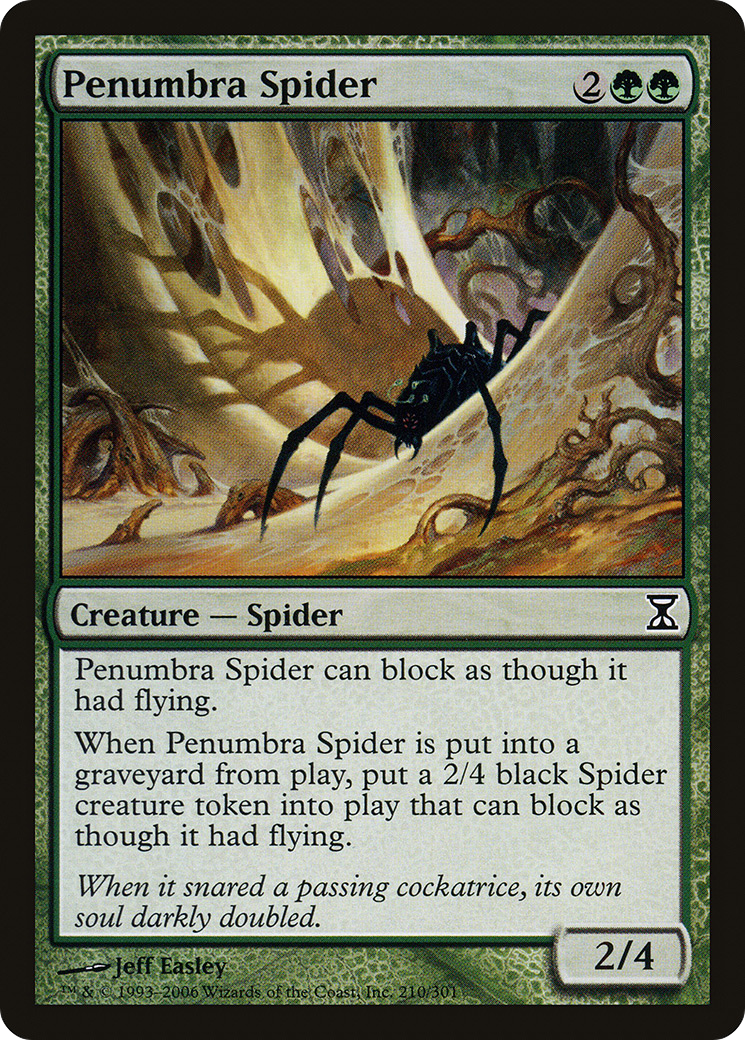Penumbra Spider (TSP-210) [Time Spiral] Foil MTG Single Wizards of the Coast