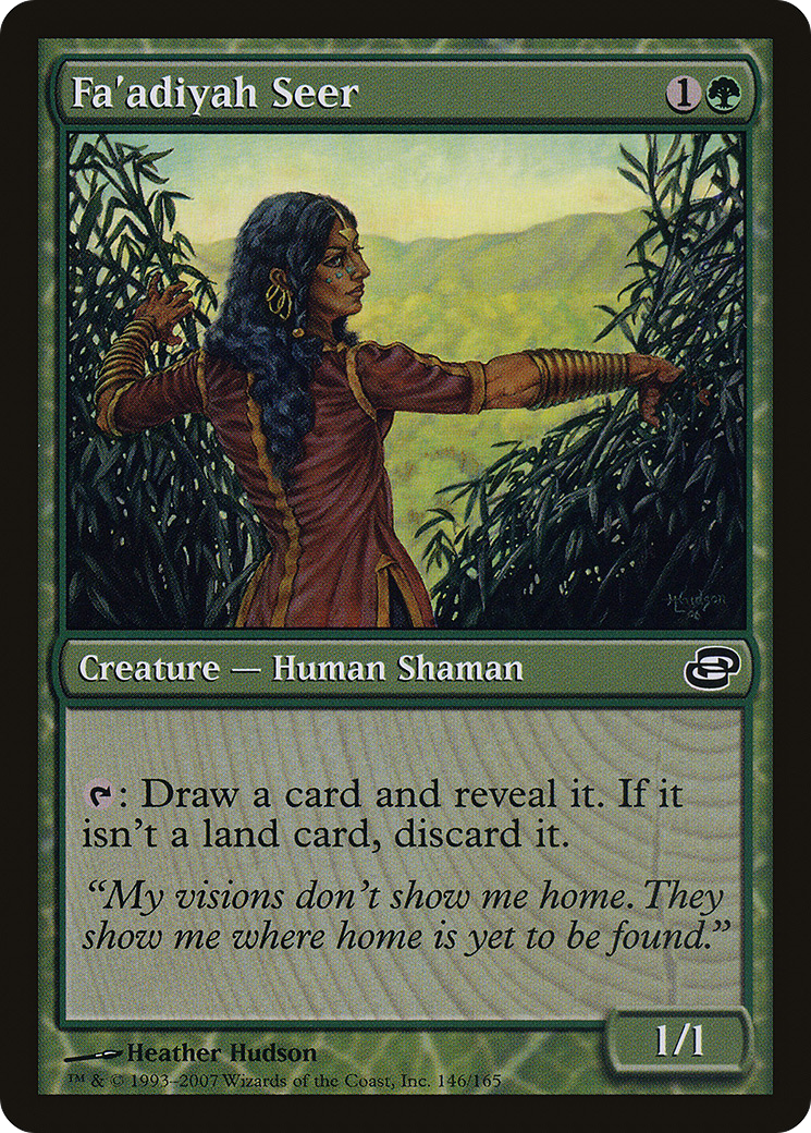 Fa'adiyah Seer (PLC-146) [Planar Chaos] (colorshifted) Foil MTG Single Wizards of the Coast