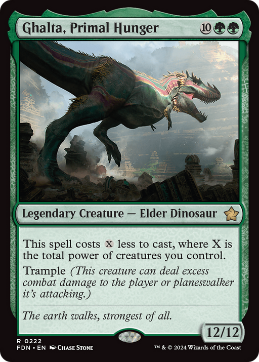 Ghalta, Primal Hunger (FDN-222) [Foundations] MTG Single Wizards of the Coast