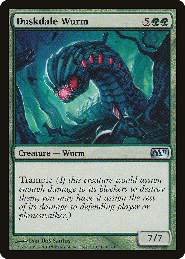 Duskdale Wurm (M11-170) [Magic 2011] Foil MTG Single Wizards of the Coast
