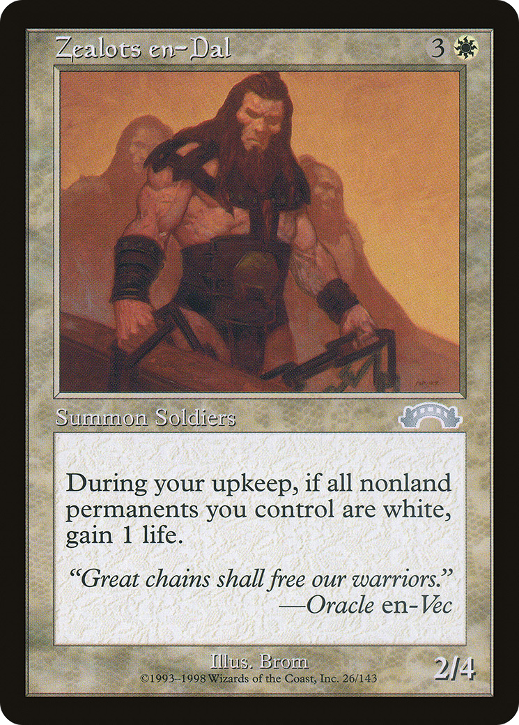 Zealots en-Dal (EXO-026) [Exodus] MTG Single Wizards of the Coast