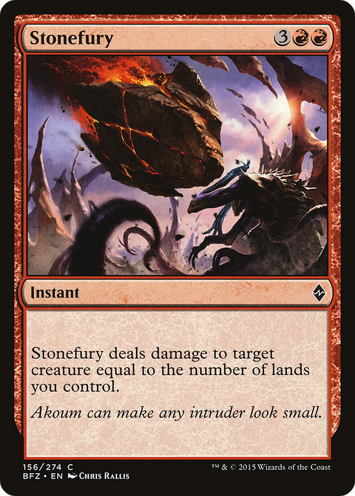 Stonefury (BFZ-156) [Battle for Zendikar] Foil MTG Single Wizards of the Coast
