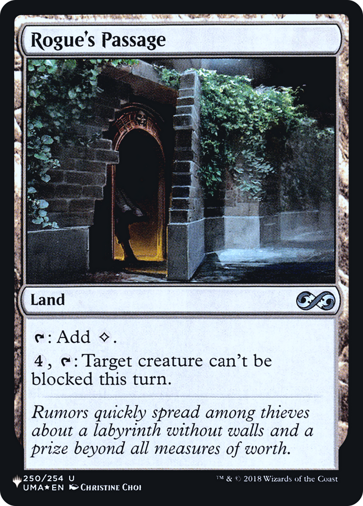 Rogue's Passage (UMA) (LIST-250) [Mystery Booster] The List Foil MTG Single Wizards of the Coast