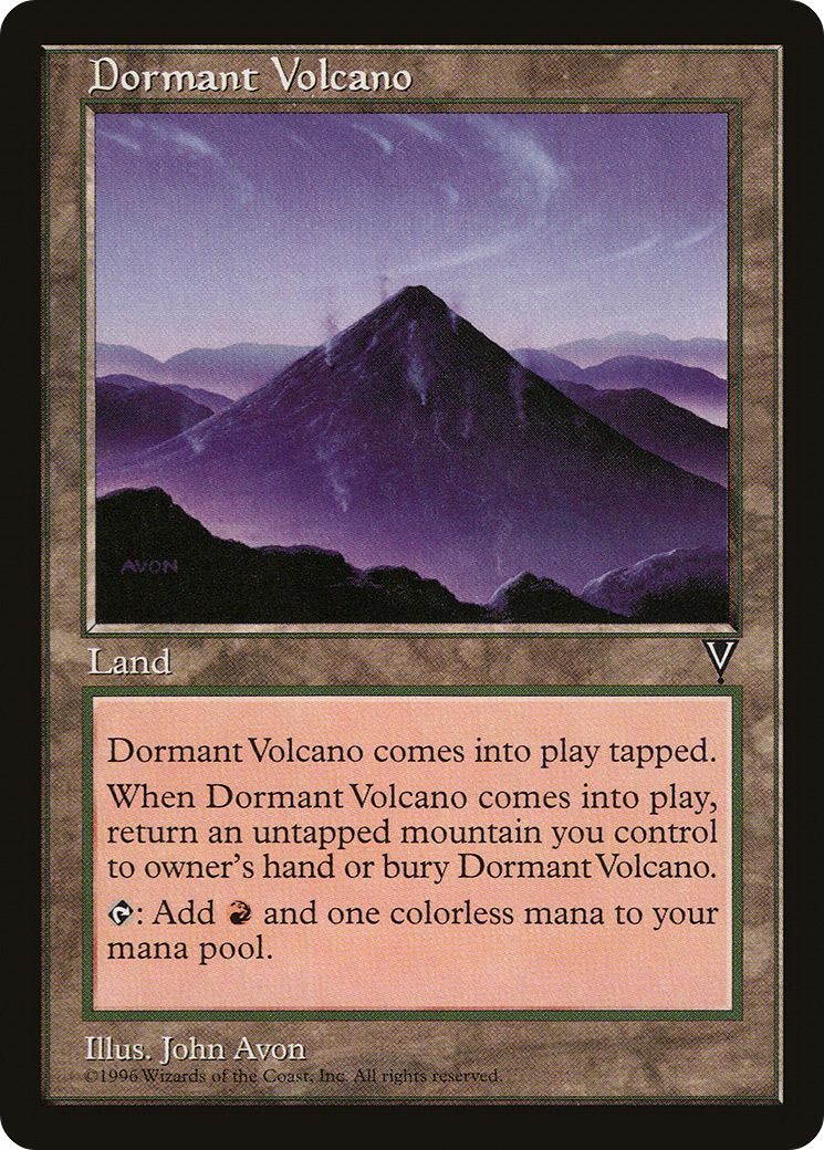 Dormant Volcano (VIS-161) [Visions] MTG Single Wizards of the Coast