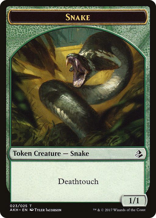 Snake Token (AKH-023) [Tokens] Amonkhet Tokens Foil MTG Single Wizards of the Coast