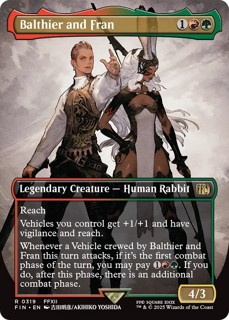 Balthier and Fran (0319) (FIN-319) [FINAL FANTASY] (Borderless) MTG Single Wizards of the Coast