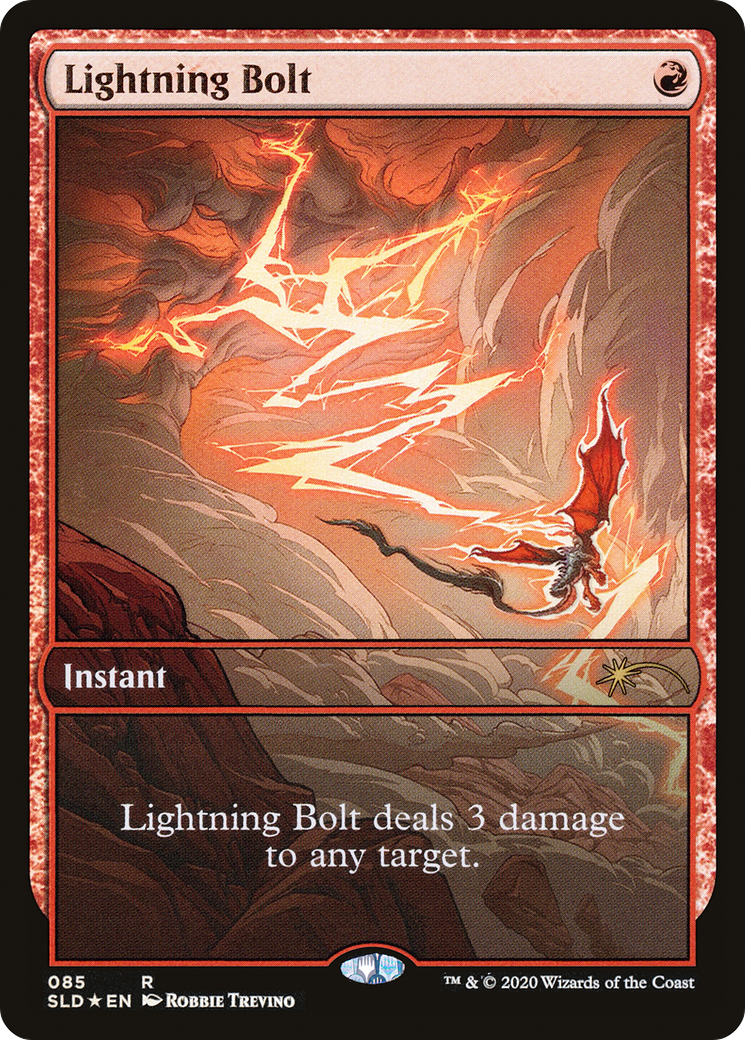 Lightning Bolt (085) (SLD-085) [Secret Lair] Drop Foil MTG Single Wizards of the Coast