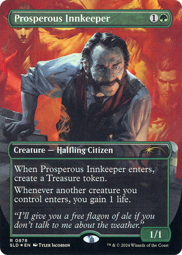 Prosperous Innkeeper (Rainbow Foil) (SLD-878) [Secret Lair] Drop (Borderless) Foil MTG Single Wizards of the Coast
