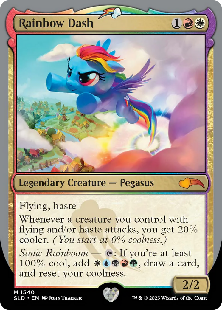 Rainbow Dash (SLD-1540) [Secret Lair] Drop Foil MTG Single Wizards of the Coast