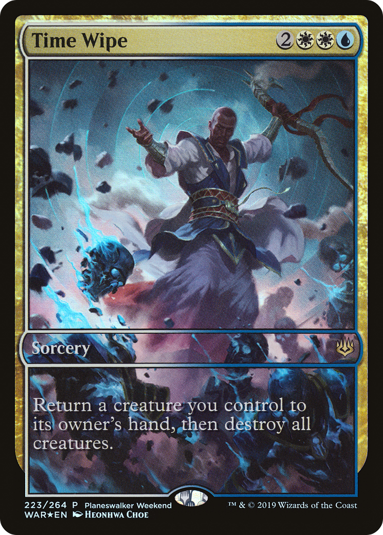 Time Wipe (PEP-223) [War of the Spark Promos] Foil MTG Single Wizards of the Coast