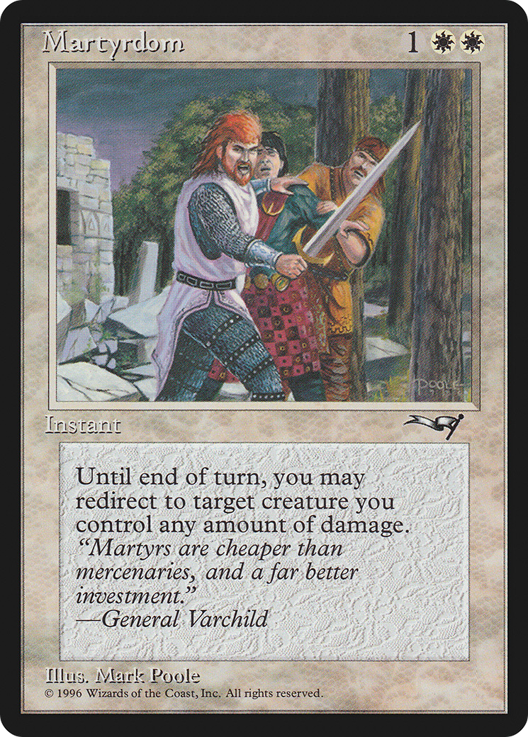 Martyrdom (ALL-10A) [Alliances] MTG Single Wizards of the Coast