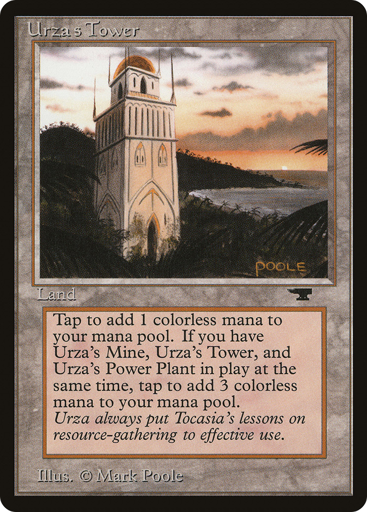 Urza's Tower (Shore) (ATQ-) [Oldschool] Antiquities MTG Single Wizards of the Coast