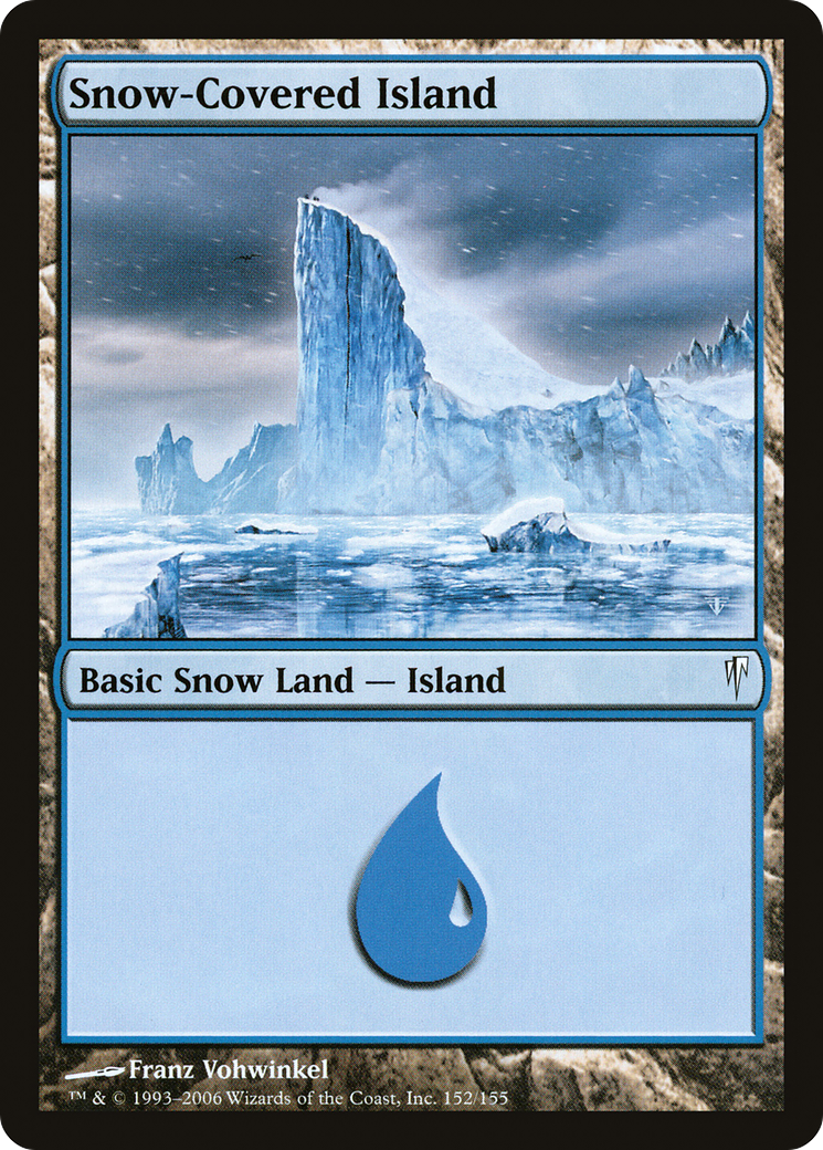 Snow-Covered Island (CSP-152) [Coldsnap] MTG Single Wizards of the Coast