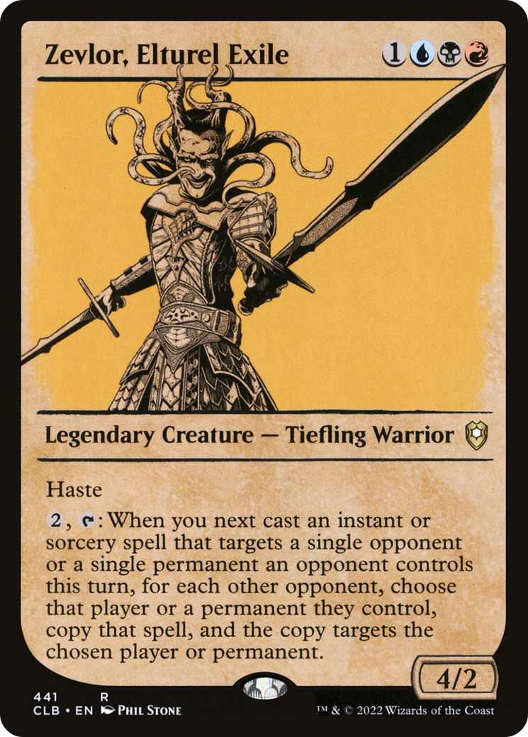 Zevlor, Elturel Exile (CLB-441) [Commander Legends: Battle for Baldur's Gate] (Showcase) Foil MTG Single Wizards of the Coast