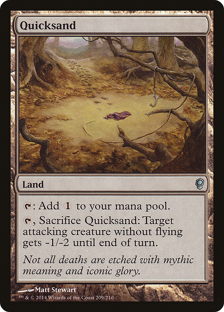 Quicksand (CNS-209) [Conspiracy] Foil MTG Single Wizards of the Coast
