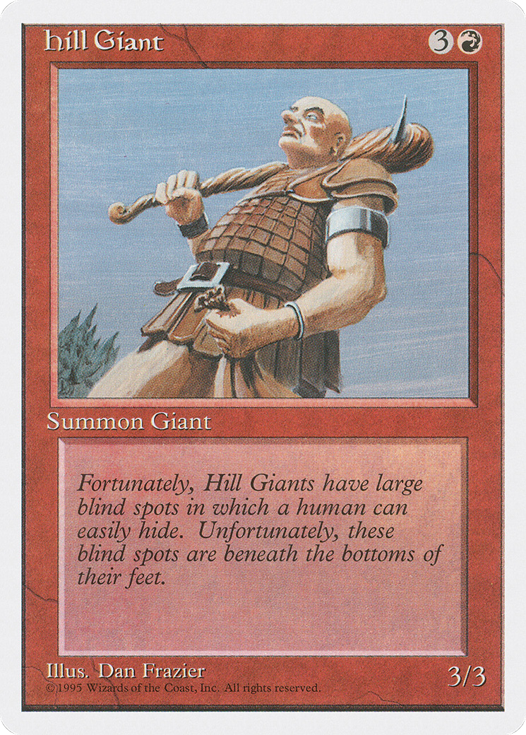 Hill Giant (4ED-201) [Fourth Edition] MTG Single Wizards of the Coast