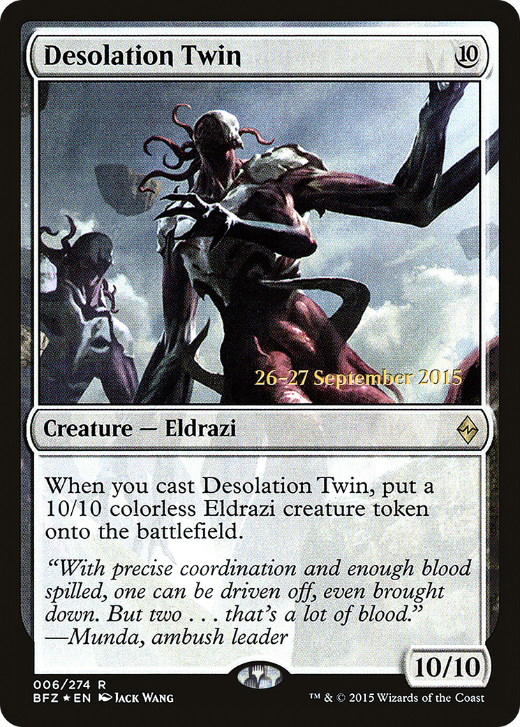 Desolation Twin (PRE-006) [Battle for Zendikar Promos] Foil MTG Single Wizards of the Coast
