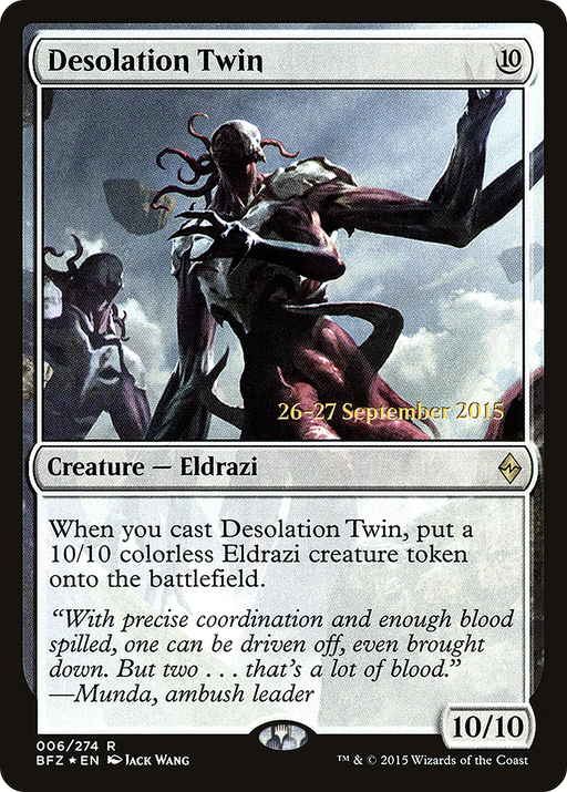 Desolation Twin (PRE-006) [Battle for Zendikar Promos] Foil MTG Single Wizards of the Coast