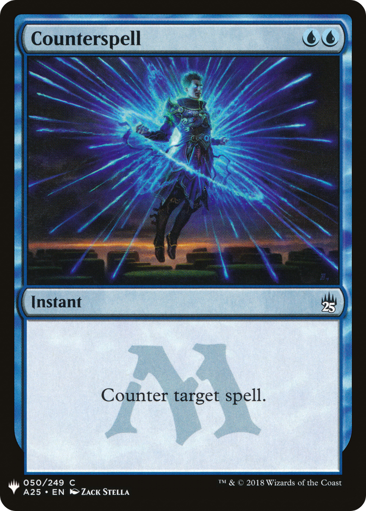 Counterspell (A25) (LIST-050) [Mystery Booster] The List MTG Single Wizards of the Coast