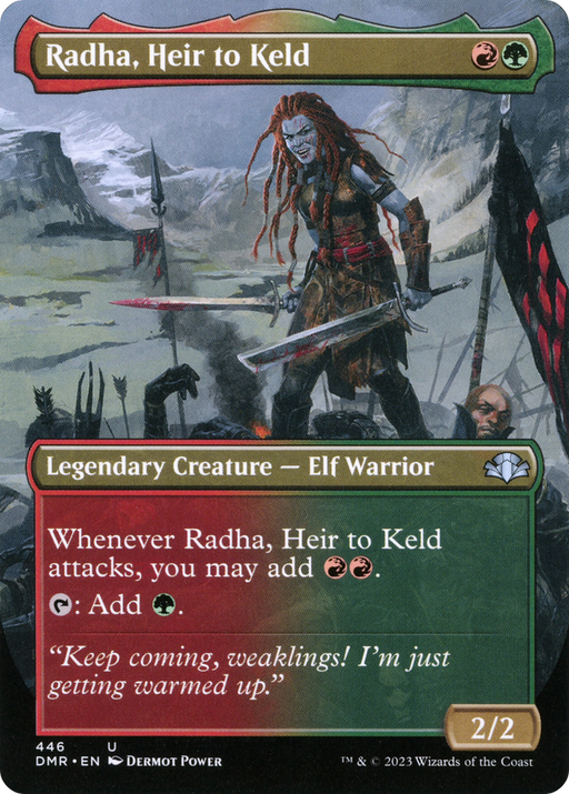 Radha, Heir to Keld (DMR-446) [Dominaria Remastered] (Borderless) MTG Single Wizards of the Coast