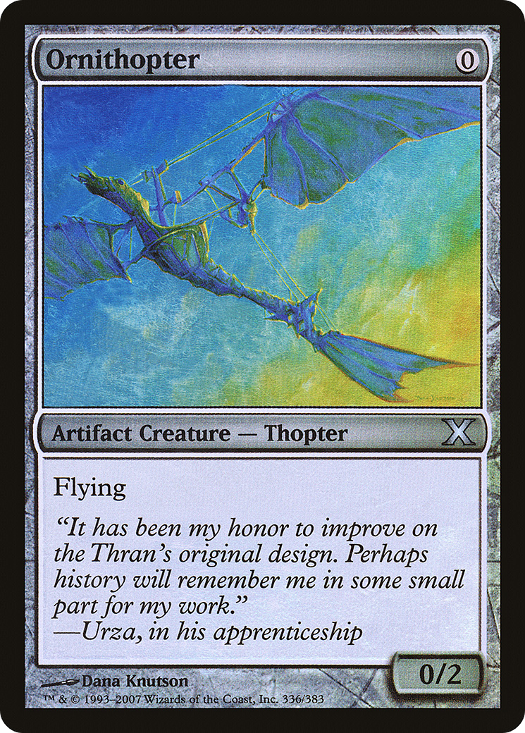 Ornithopter (10E-336★) [Tenth Edition] Foil MTG Single Wizards of the Coast