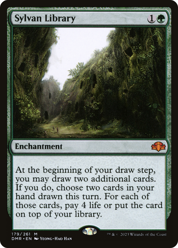 Sylvan Library (DMR-179) [Dominaria Remastered] MTG Single Wizards of the Coast