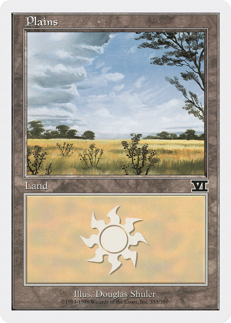 Plains (6ED-333) [Classic Sixth Edition] MTG Single Wizards of the Coast