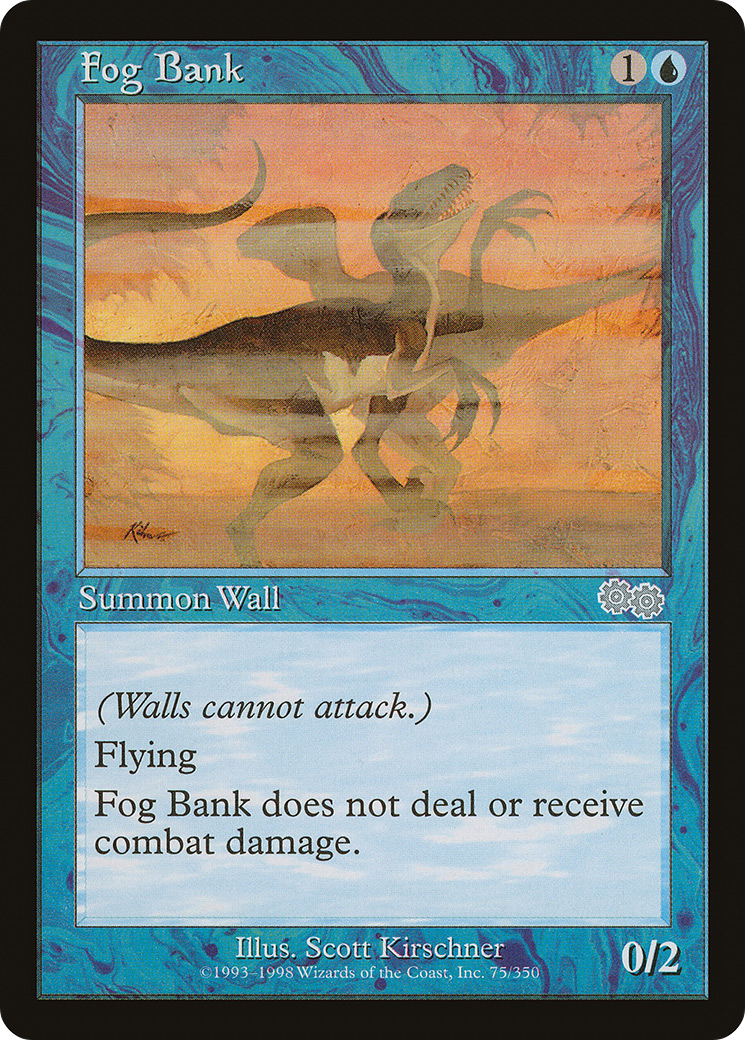 Fog Bank (USG-075) [Urza's Saga] MTG Single Wizards of the Coast