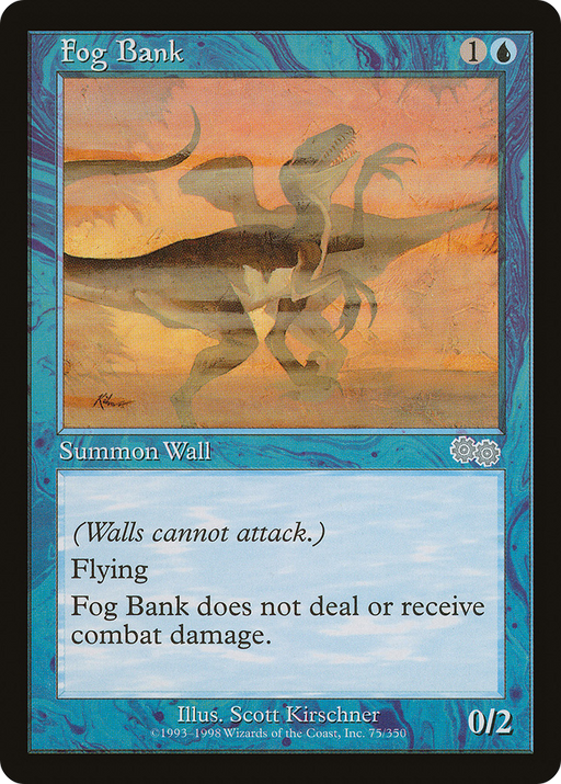 Fog Bank (USG-075) [Urza's Saga] MTG Single Wizards of the Coast