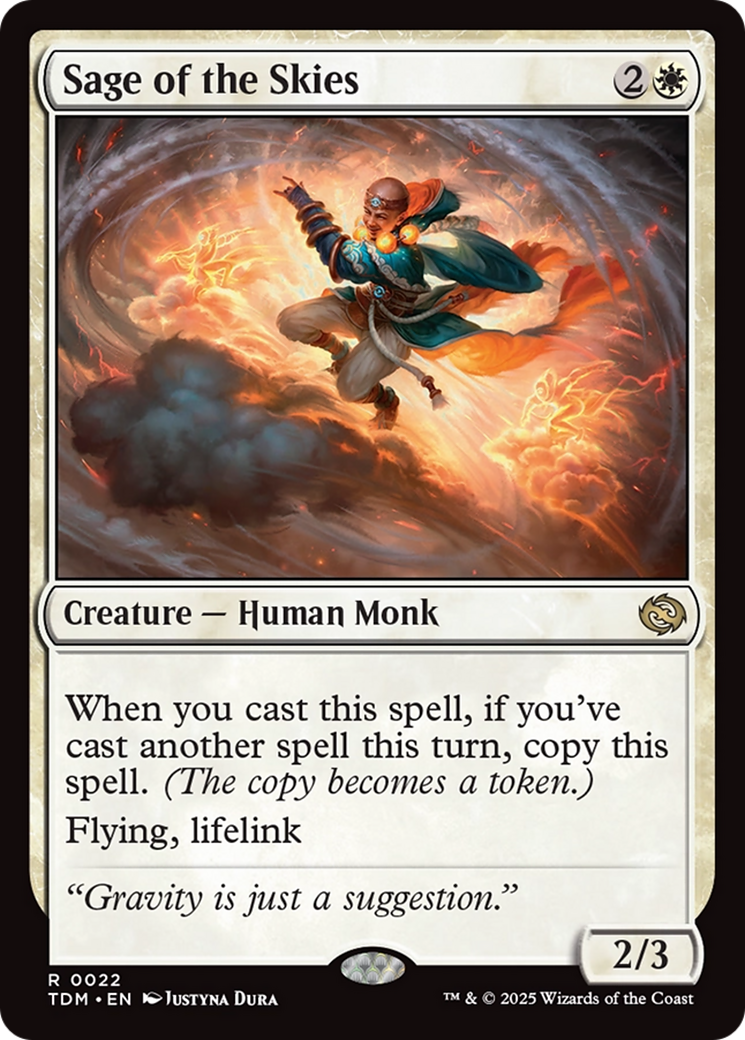 Sage of the Skies (TDM-022) [Tarkir: Dragonstorm] MTG Single Wizards of the Coast