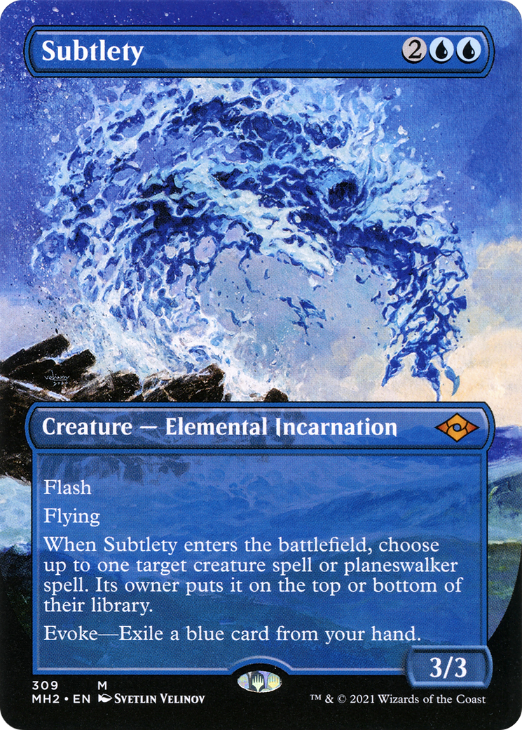 Subtlety (MH2-309) [Modern Horizons 2] (Borderless) Foil MTG Single Modern Horizons 2