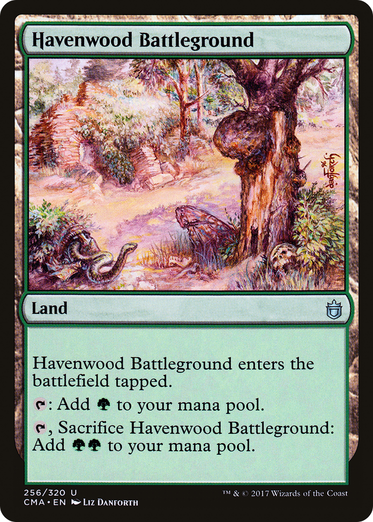 Havenwood Battleground (CMA-256) [Commander Anthology] MTG Single Wizards of the Coast