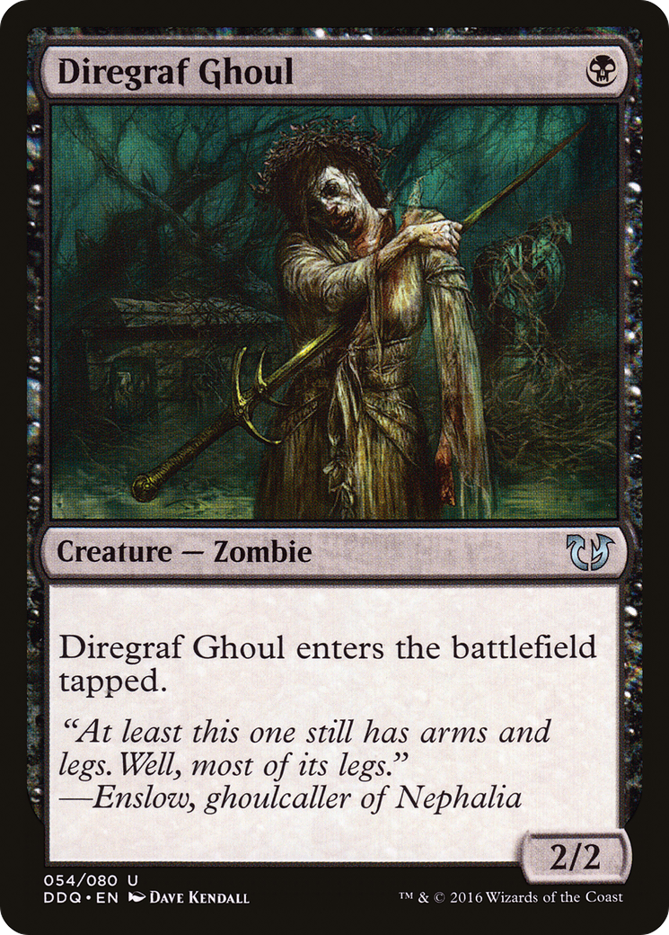 Diregraf Ghoul (DDQ-054) [Misc] Duel Decks: Blessed vs. Cursed MTG Single Wizards of the Coast