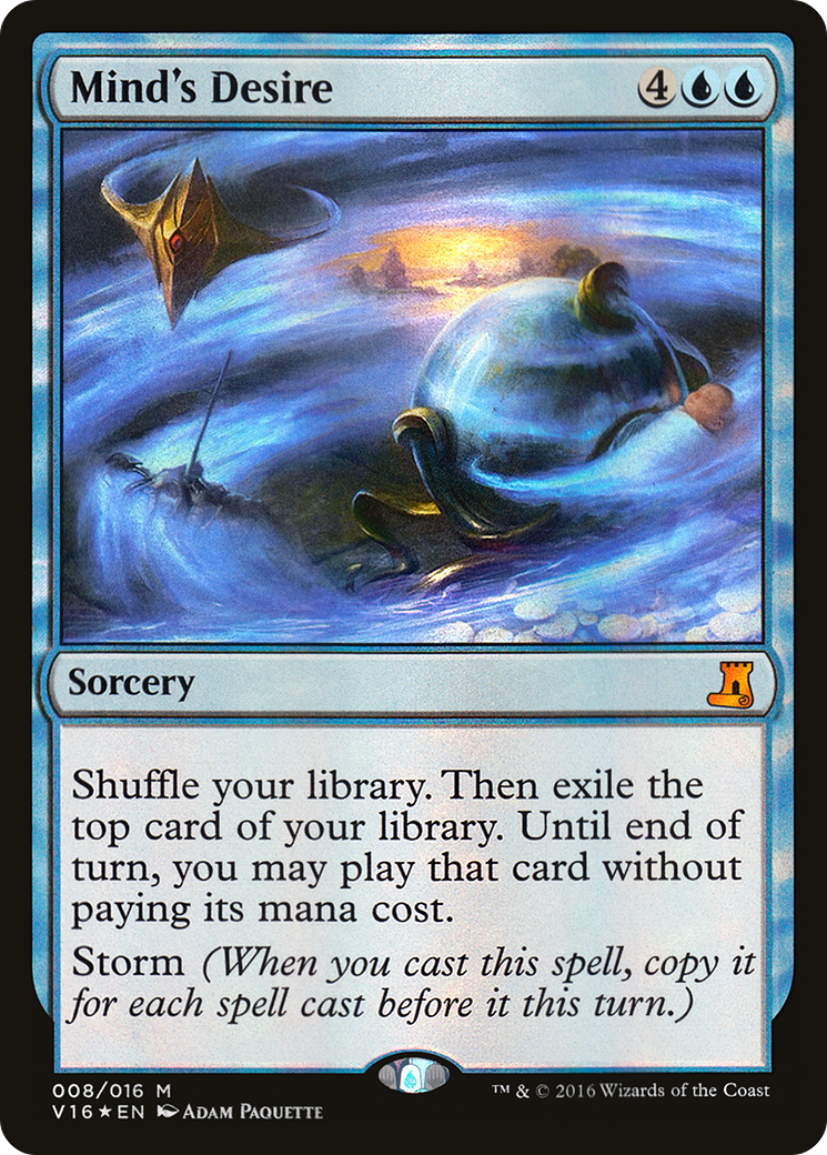 Mind's Desire (V16-008) [Misc] From the Vault: Lore Foil MTG Single Wizards of the Coast