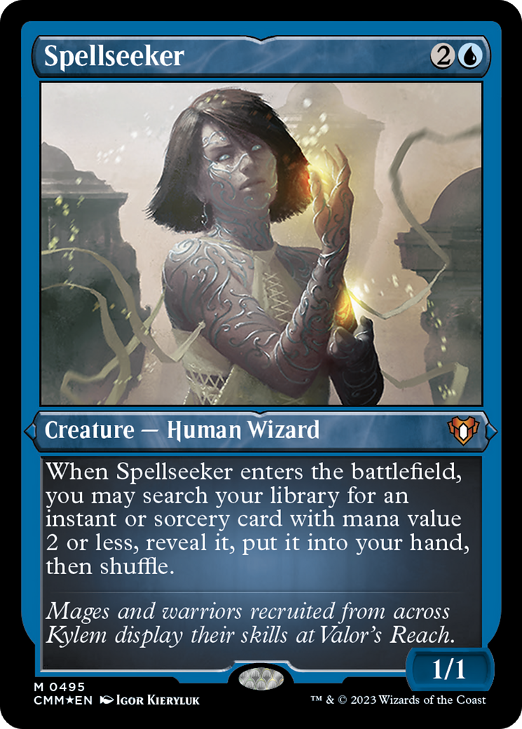 Spellseeker (CMM-495) [Commander Masters] Etched Foil MTG Single Wizards of the Coast