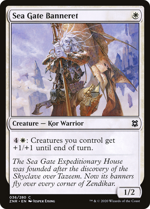 Sea Gate Banneret (ZNR-036) [Zendikar Rising] MTG Single Wizards of the Coast