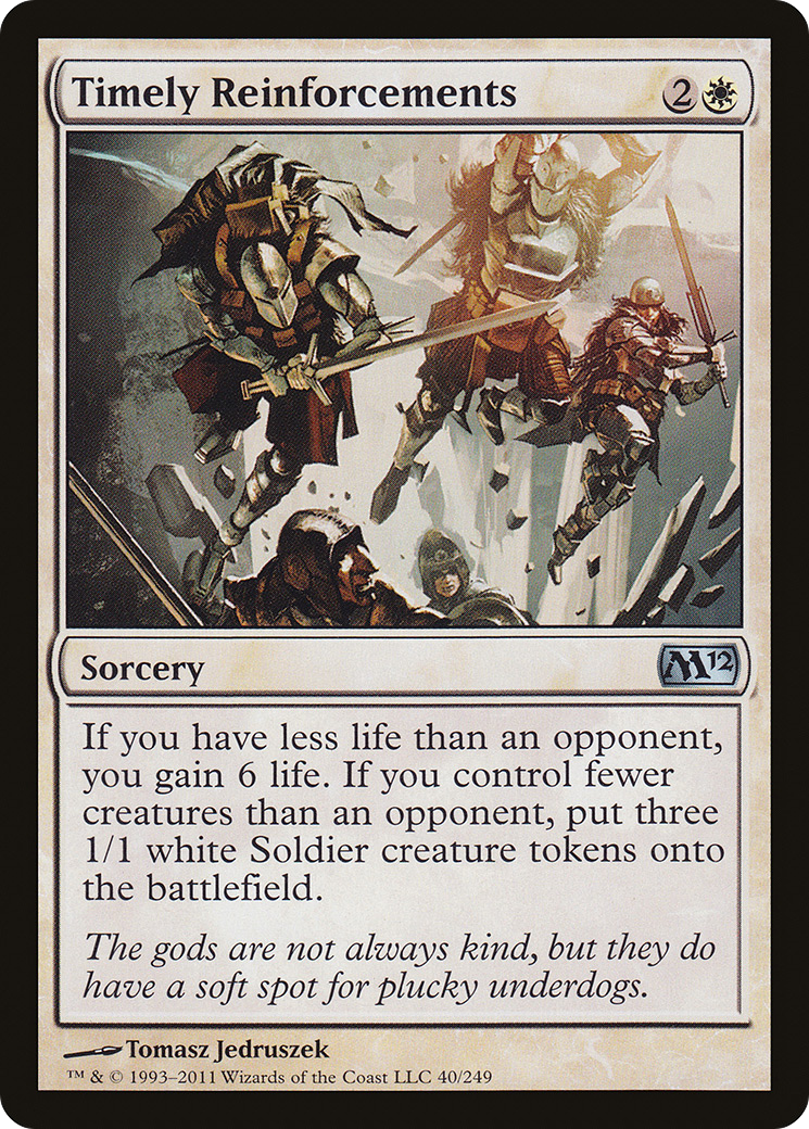 Timely Reinforcements (M12-040) [Magic 2012] Foil MTG Single Wizards of the Coast