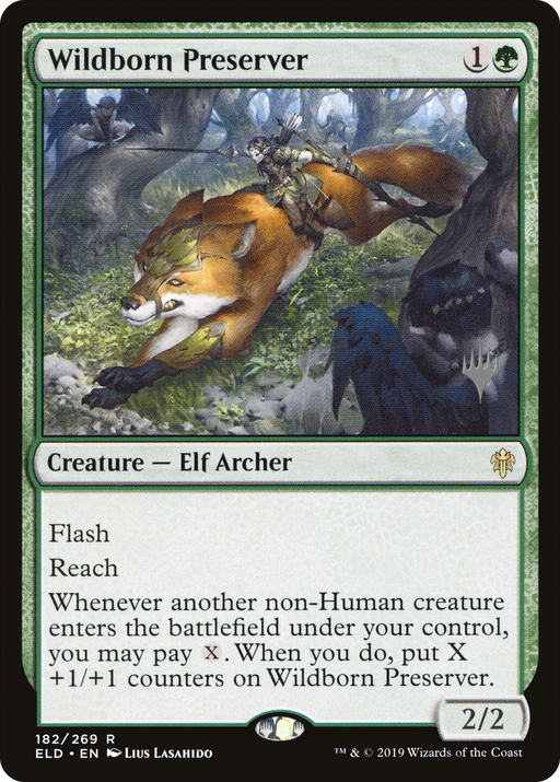Wildborn Preserver (PPELD-182) [Throne of Eldraine Promos] Foil MTG Single Wizards of the Coast