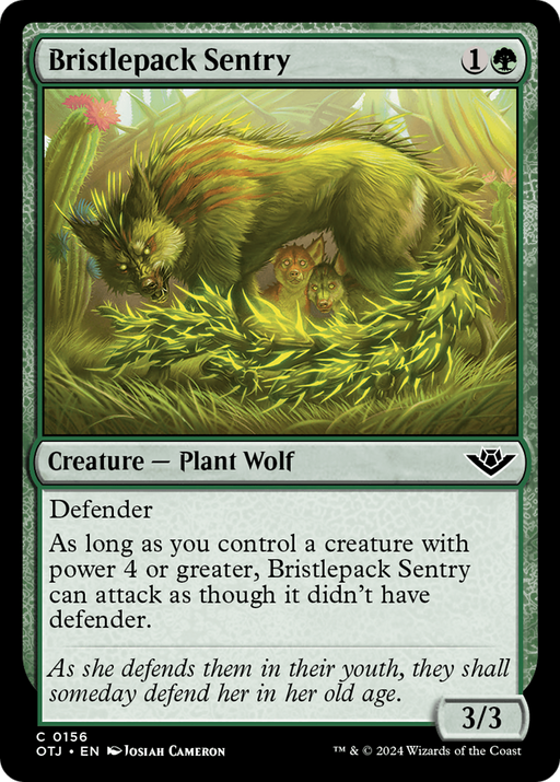 Bristlepack Sentry (OTJ-156) [Outlaws of Thunder Junction] MTG Single Wizards of the Coast