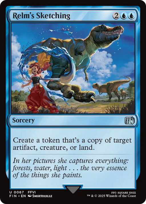 Relm's Sketching (FIN-067) [FINAL FANTASY] Foil MTG Single Wizards of the Coast