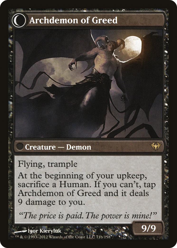 Ravenous Demon (DKA-071) [Dark Ascension] Foil MTG Single Wizards of the Coast