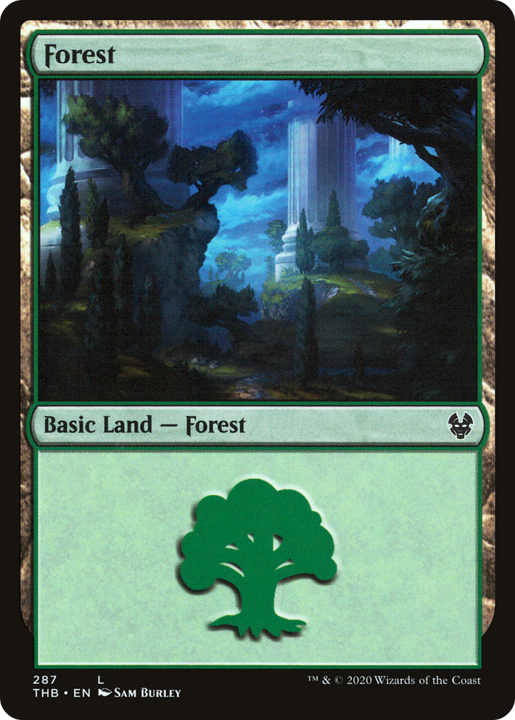 Forest (THB-287) [Theros Beyond Death] MTG Single Wizards of the Coast